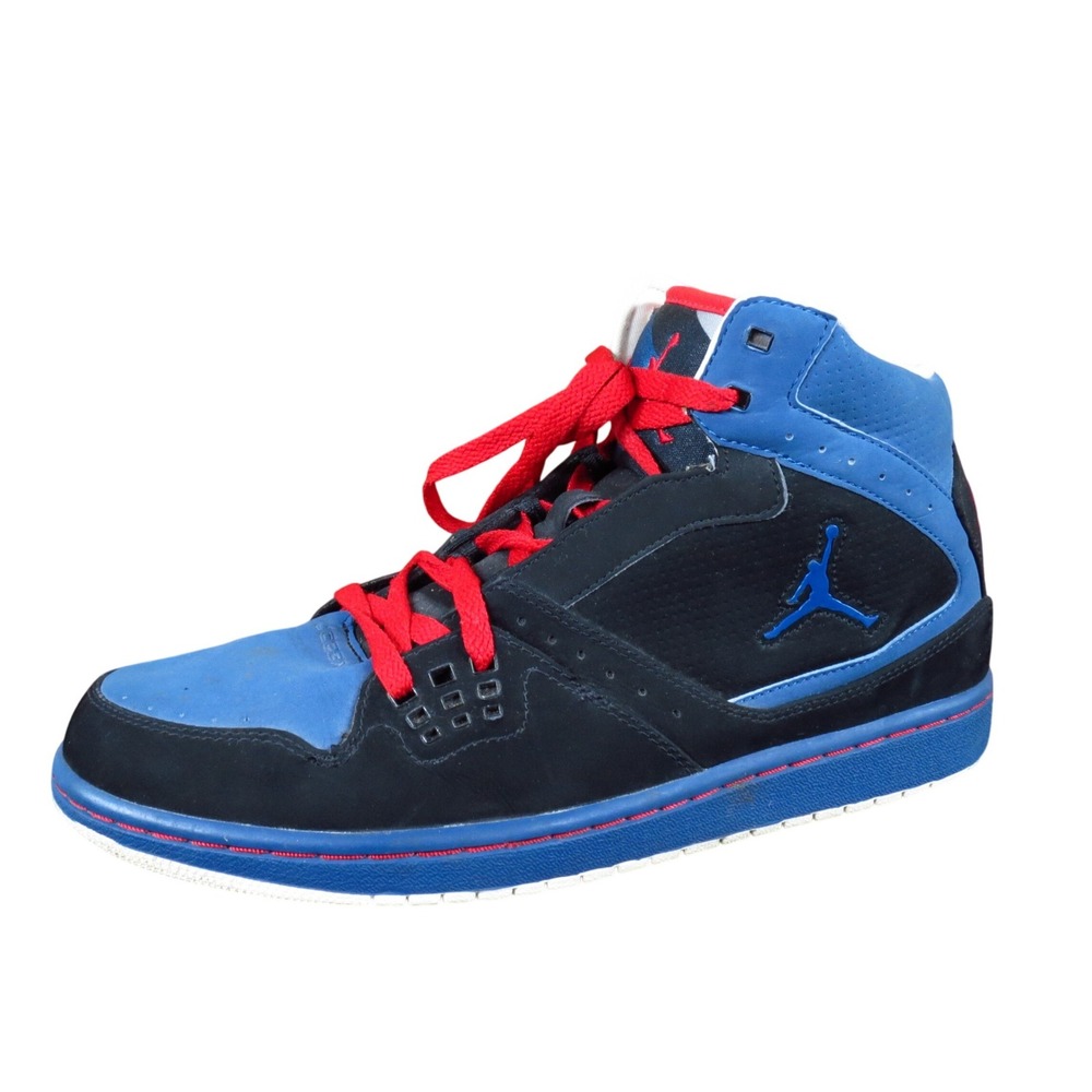 Jordan Flight 1 Mens High Top Basketball Shoes Size 10 Athletic Black Blue Red